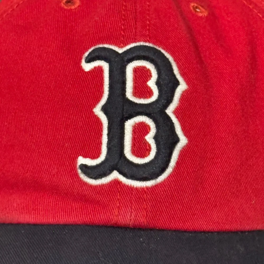 '47 Brand Boston Red Sox Franchise Fitted Hat Recycled Red Navy Unisex Medium EX